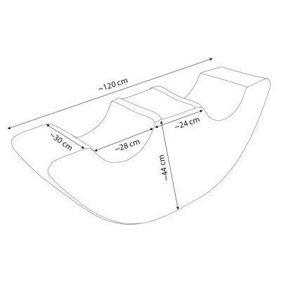 Mecedora bean duo de bloques de espuma